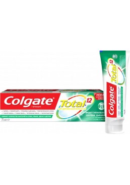 Комплексна зубна паста Colgate Total 12 Професійне чищення гель Антибактеріальне, 75 мл